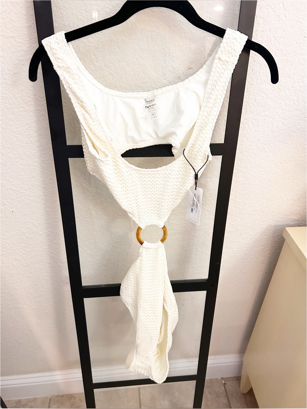 NWT Anthropologie Montce Bone Crochet Ky One Piece Swimsuit - Picture 5 of 7